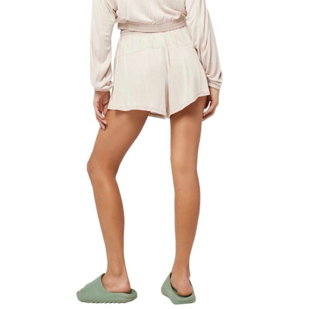 L*Space Womens Day Tripper Loungewear Viscose Linen Blend Short, Blush Pink sz S - Picture 3 of 5